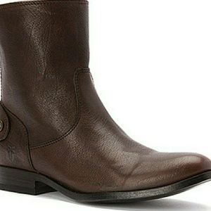 FRYE Melissa Zip Button Back Short Boot